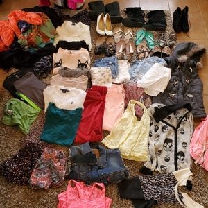 Female clothes. Assortment of brands. Offers accepted for individual items.